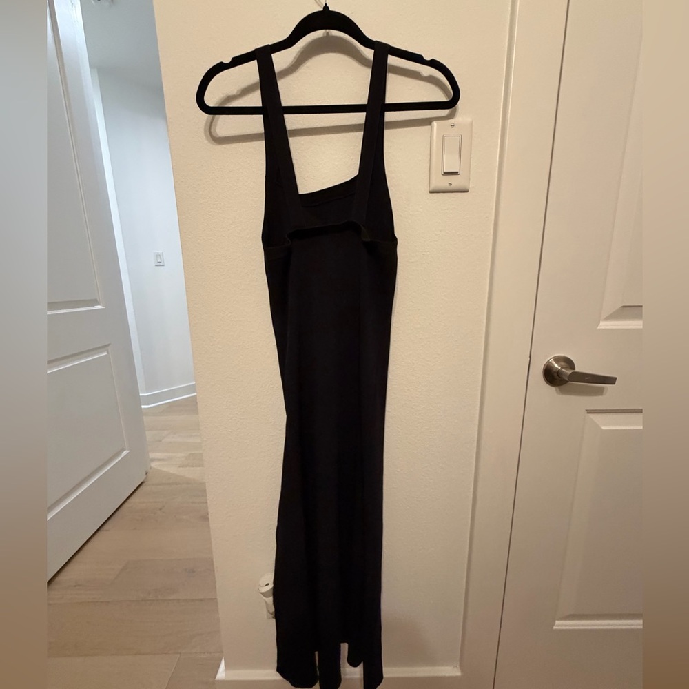 Deluc Classic Black Midi Dress